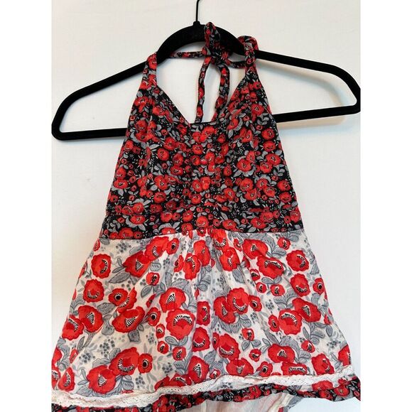 Vintage Halter Top Gorgeous Pattern Size Small with Tie in Back - Picture 5 of 10